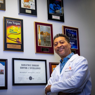 Dr. Bernie Hanna with his certifications